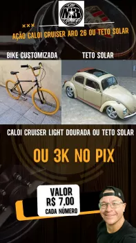 Caloi cruiser aro 26 ou teto solar ou 3k no pix