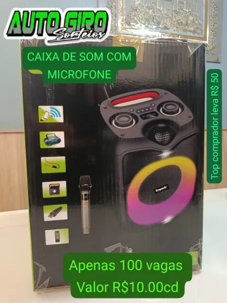 GIOVANI LUIZ DITTBENER - Caixa de som + microfone