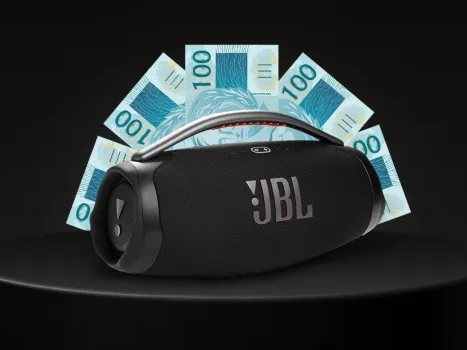 Ação jbl boombox ou 3mil no pix