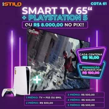 Tv 65 polegada +playstation 5 ou 8k no pix