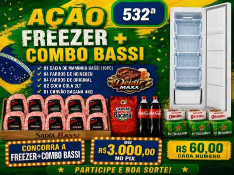 Dejair maxx - Ação 532ª freezer + combo bassi ou 3k