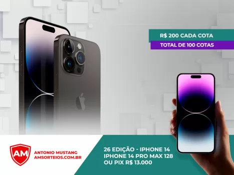 26? edi??o iphone 14 pro max ou pix 13.000,00 mi