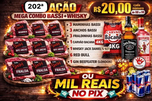 Dejair maxx - Ação 202ª combo triplo bassi + whisky ou 1k no pix