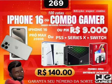 Ação 269 iphone16 pro max ou combo game ou 9000pix
