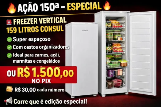 Dejair maxx - Ação espcial n150ª freezer consul 159l ou 1.500,00
