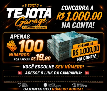 TEJOTA SORTEIOS - 1k no pix (edição 1)