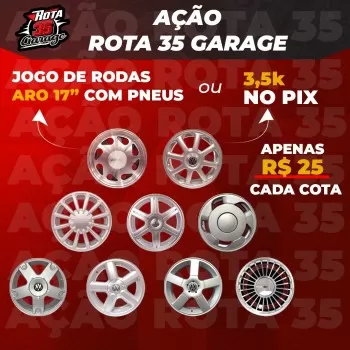 ROTA 35 GARAGE - Jogo de rodas aro 17 com pneus ou 3500k no pix