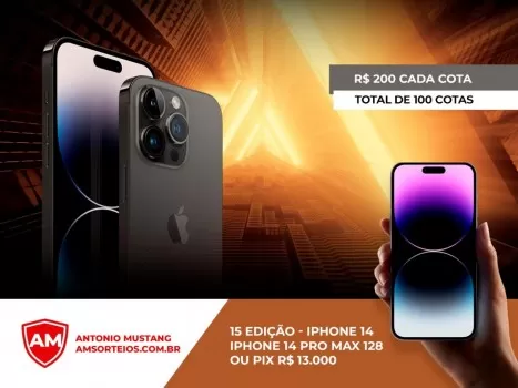 15? edi??o iphone 14 pro max ou pix 13 mil