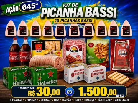Dejair maxx - Ação 645ª kit picanha bassi ou 1.500 no pix