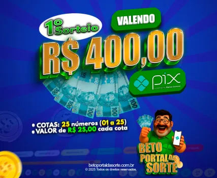Beto portal da sorte - 1º rifa beto portal da sorte - valendo r$400