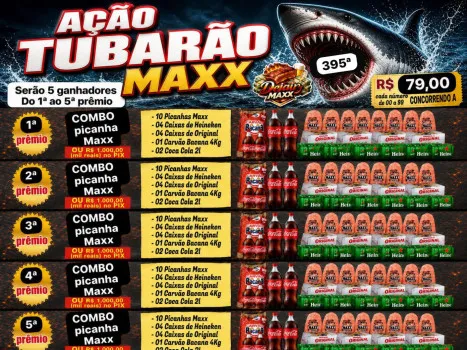 Dejair maxx - Ação tubarão 395ª combos 50 picanhas do 1ª ao 5ª