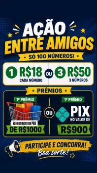 Patrick Roberto Rocha - Ação 48 -vale compra de r$1000 na pad ou pix r$900