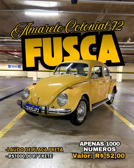 Meu novo carro antigo - 64* ação - fusca 1972 amarelos colonial 1300
