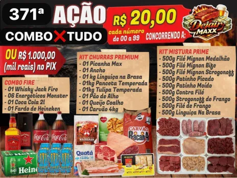 Dejair maxx - Ação 371ª combo x tudo ou mil no pix