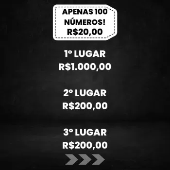 Somente 100 números 3 ganhadores