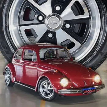 SUA GARAGEM - 30ªação fusca 77 1300l vermelho malaga lindíssimo.