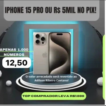 Binho Chevette - Iphone 15 pro ou 5 mil no pix