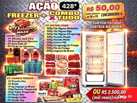 Dejair maxx - Ação 428ª freezer + 3 combos ou 2.5k