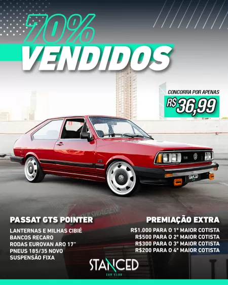 29? a??o - passat gts pointer - premia??o extra