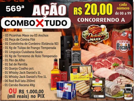 Dejair maxx - Ação 569ª combo x tudo ou mil no pix