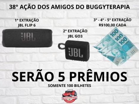 38° ação buggyterapia - 5 prêmios