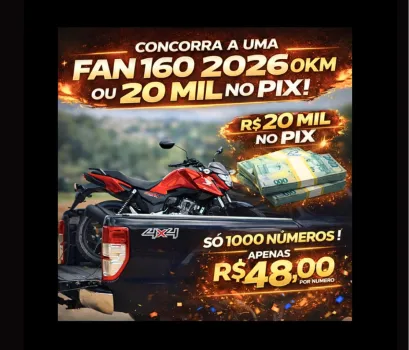 Império woods - Honda fan 160 2026 ou r$ 20 mil no pix