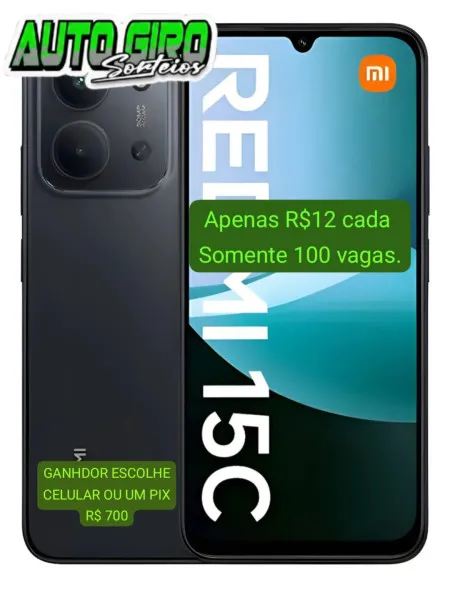 GIOVANI LUIZ DITTBENER - Celular redmi 15 c ou r$ 700 no pix