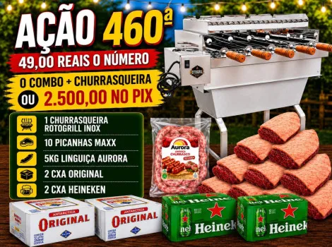 Dejair maxx - Ação 460ª kit grill inox+picanha ou2.5k