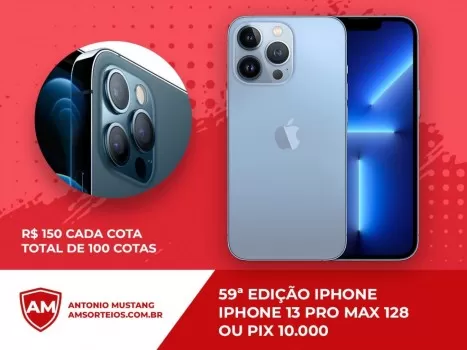 59? edi??o iphone 13 pro max ou pix 10.000,00