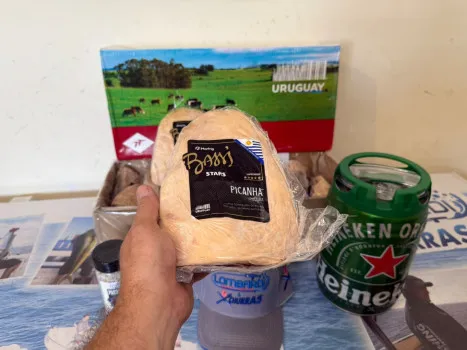 André Henrique de Oliveira Lombardi - 1caixa de picanha uruguai bassi + chopp+sal+boné
