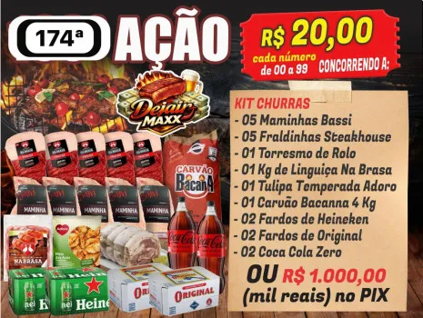 Dejair maxx - Açáo 174ª maminhas bassi + fraldinha ou 1k