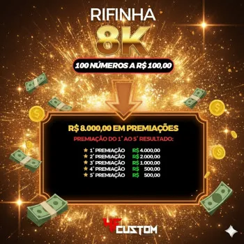 2.186° rifinha valendo r$ 8.000,00 no pix