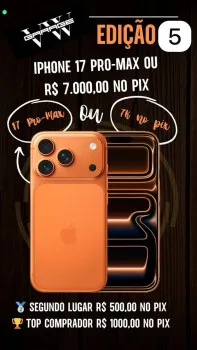 Garage vw - Edição 05 iphone 17 pro max 256 ou 7 k