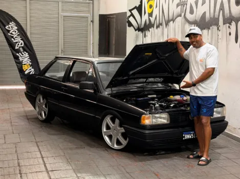 Voyage gl turbo carburado 1991 cinza nimbo