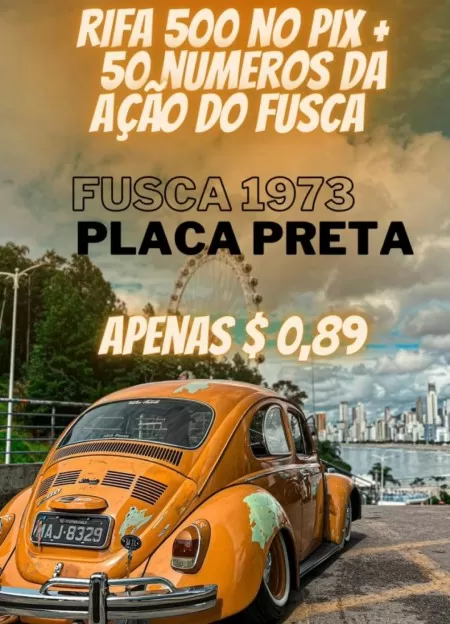 500 no pix + 50 n?meros da a??o do fusca