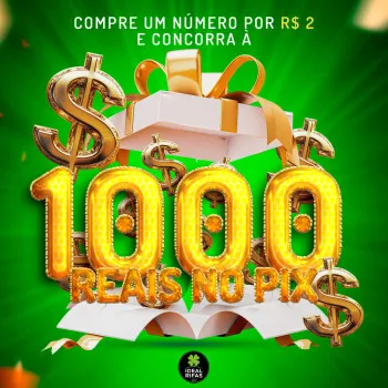 Ideal rifas ação nº 001 - é 1.000,00 no pix!!!
