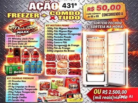 Dejair maxx - Ação 431ª freezer + 3 combos ou 2.5k
