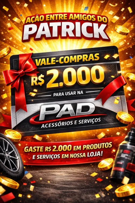 Patrick Roberto Rocha - Ação 33 - voucher vale compras de r$2000 na pad
