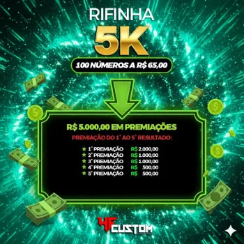 hfcustom - 2.282° rifinha valendo r$ 5.000,00 no pix
