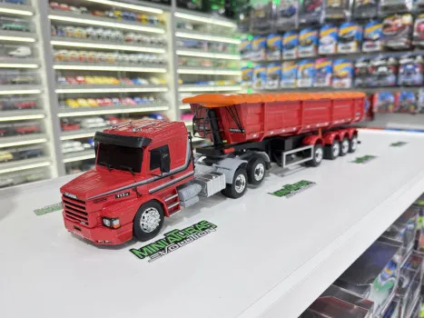 Minis Evolution - Scania 113h com caçamba 4 eixo