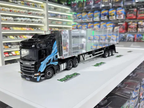Minis Evolution - Miniatura scania ntg frost + bau 3 eixo 1/32