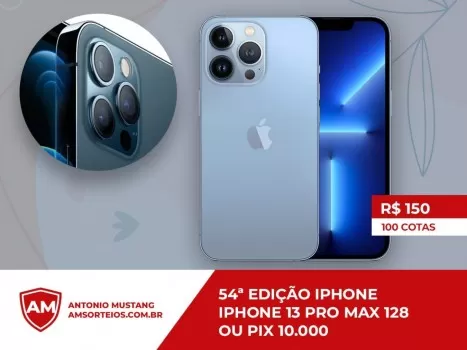54? edi??o iphone 13 pro max ou pix 10.000,00