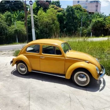 84? fusca 1972 amarelo colonial