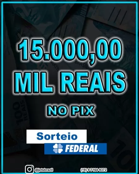 15 mil reais no pix