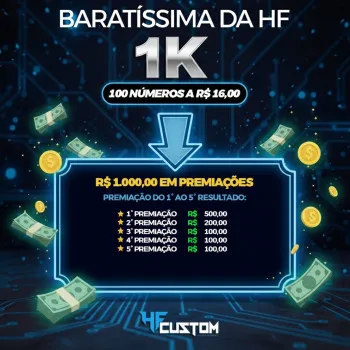hfcustom - 3.114° rifinha valendo r$ 1.000,00 no pix