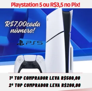 Playstation 5 ou 3,5 mil no pix