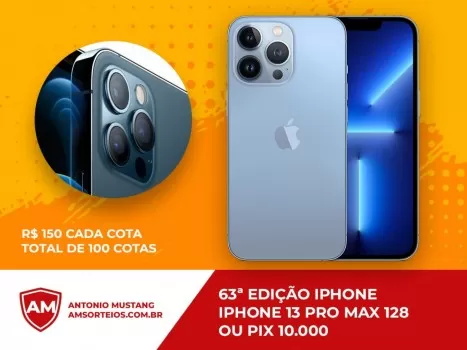 63? edi??o iphone 13 pro max ou 10.000,00 mil