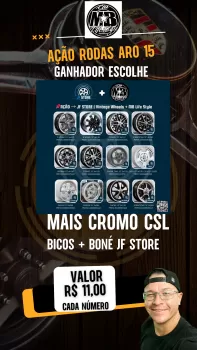 Jogo de roda aro 15 - ganhador escolhe + cromo