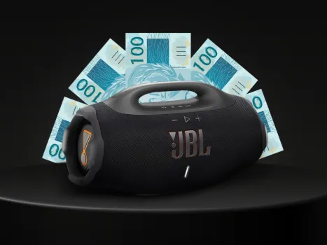 Ação jbl boombox ou 3mil no pix