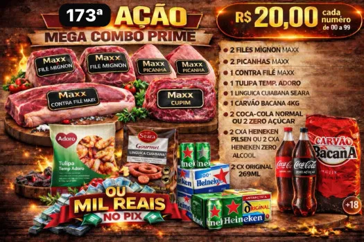 Dejair maxx - Ação 173ª mega combo prime ou mil no pix